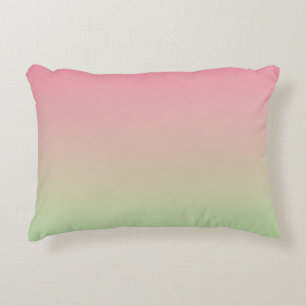 Coussins Décoratifs "Ombre rose et vert"