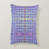 Coussins Décoratifs Or Géométrique Iridescent Bleu et Violet 2 (Dos(Vertical))
