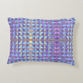 Coussins Décoratifs Or Géométrique Iridescent Bleu et Violet 2 (Dos)