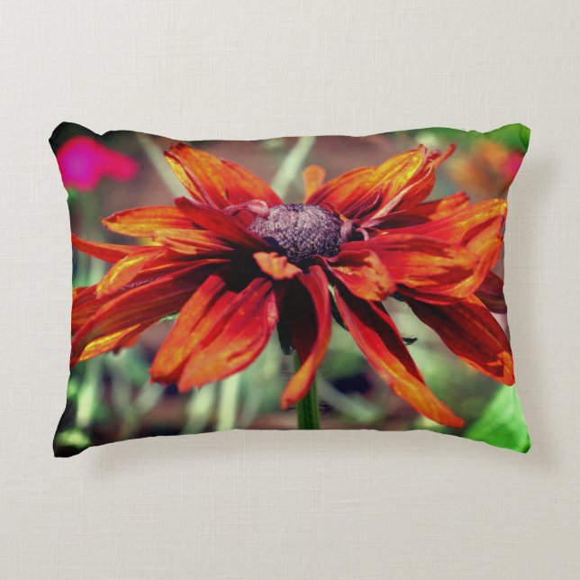 Coussins Décoratifs Orange Black Eyed Susan Flower gros (Devant)
