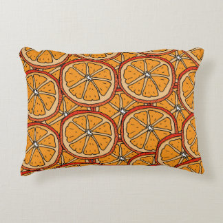 Coussins Décoratifs Oranges dessinées à la main : sans couture