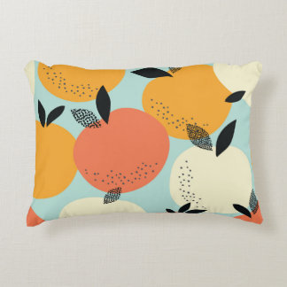 Coussins Décoratifs Oranges Motif : Conception Vibrante sans fil.