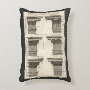 Coussins Décoratifs Ordres d'Architecture, Entablements Anciens