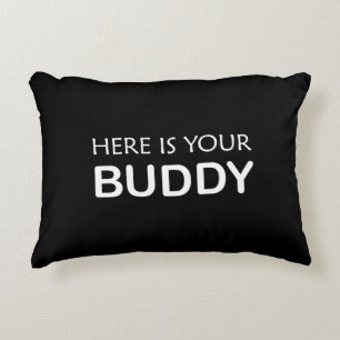 Coussins Décoratifs Oreiller à lancer Buddy - Design minimaliste gras