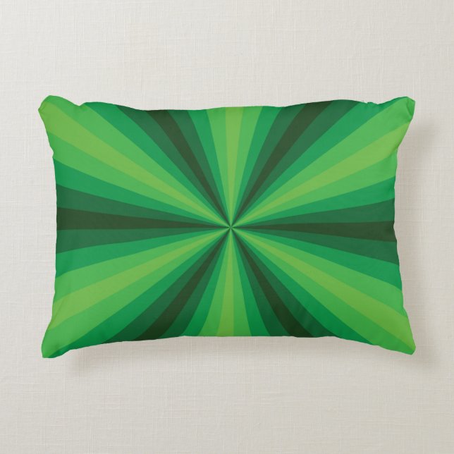 Coussins Décoratifs Oreiller accent de vert illusion optique (Devant)