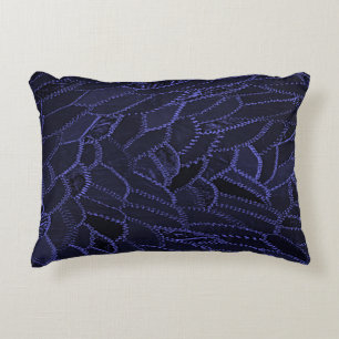 Coussins Décoratifs Oreiller accent en bleu indigo