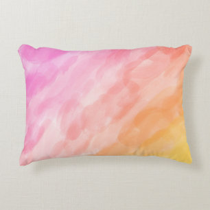 Coussins Décoratifs Oreiller accent pastel peint à l'aquarelle