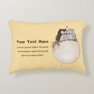 Coussins Décoratifs Oreiller accentuation personnalisé de hibou