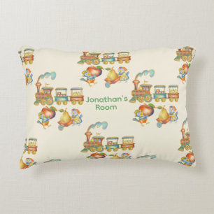 Coussins Décoratifs Oreiller accentué d'enfant mignon Oiseau Pomme Tra