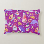 Coussins Décoratifs Oreiller accentué magenta plage amusante (Dos)