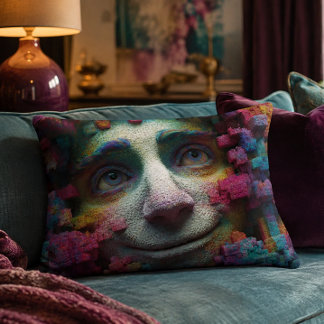 Coussins Décoratifs Oreiller accentué Surreal Face 16x12