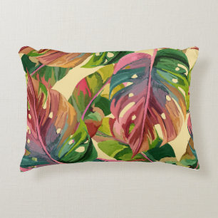 Coussins Décoratifs Oreiller botanique aux feuilles de Monstera tropic