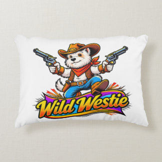 Coussins Décoratifs Oreiller Cowboy Chien Westie (Design Original)