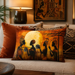 Coussins Décoratifs Oreiller d'accent d'héritage africain 16x12