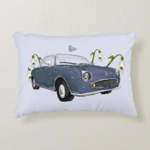 Oreiller d'accent Figaro gris Lapis