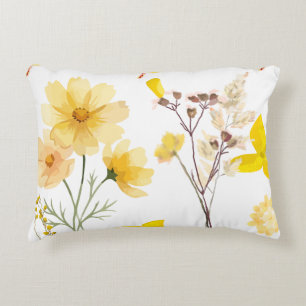 Coussins Décoratifs Oreiller d'accent floral de luxe – Dessin de fleur