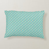 Coussins Décoratifs Oreiller d'accent perle et sarcelle chic (Dos)