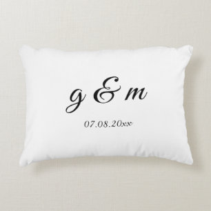 Coussins Décoratifs Oreiller de mariage personnalisé – Écriture person