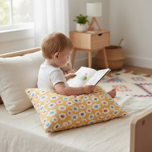 Coussins Décoratifs Oreiller décoratif pour nurserie à motif fleuri fa