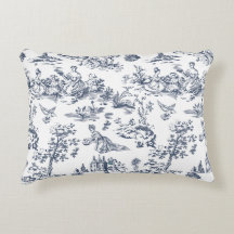 Oreiller décoratif Toile Bleue Vintage | Coun Fran