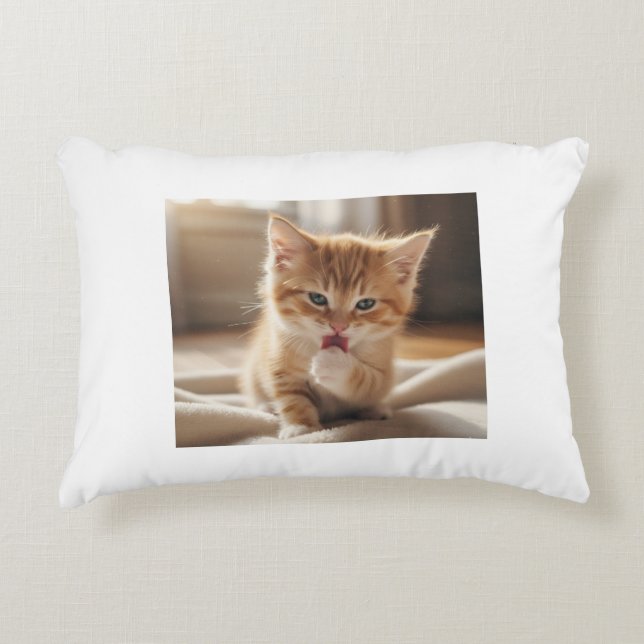 Coussins Décoratifs Oreiller imprimé chaton (Devant)