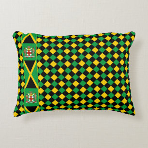 Coussins Décoratifs Oreiller Jamaïcain, patriotique, premium, Drapeau