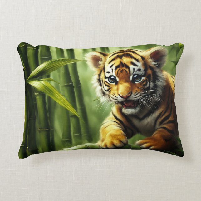 Coussins Décoratifs Oreiller jetable Tigre (Devant)