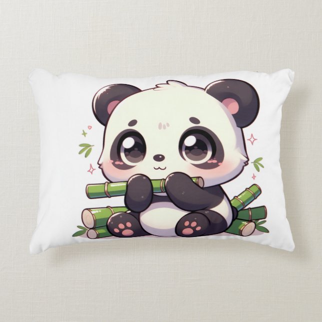 Coussins Décoratifs Oreiller Kawaii Panda (Devant)