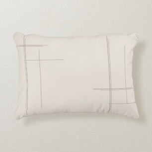 Coussins Décoratifs Oreiller minimaliste à rayures grises