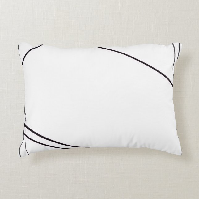 Coussins Décoratifs Oreiller noir et blanc (Devant)
