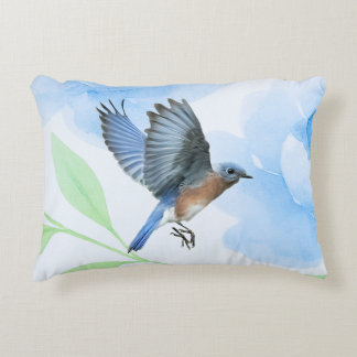 Coussins Décoratifs Oreiller Oiseau Bleu En Vol
