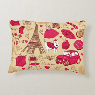 Coussins Décoratifs Oreiller Parisien Fantaisiste