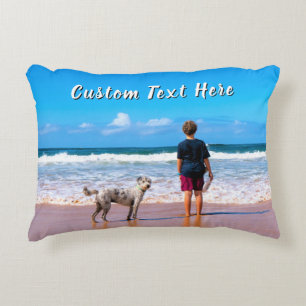 Coussins Décoratifs Oreiller personnalisé avec photo de votre animal d