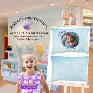 Coussins Décoratifs Oreiller personnalisé pour bébé garçon