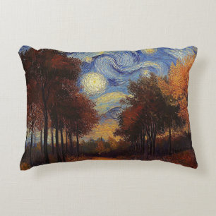 Coussins Décoratifs Oreiller rectangulaire artistique Forêt d'automne