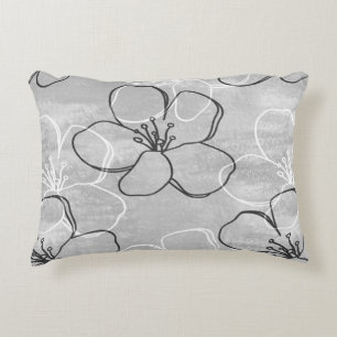 Coussins Décoratifs Ornement Abstrait de pommier en fleurs.Sans coutur