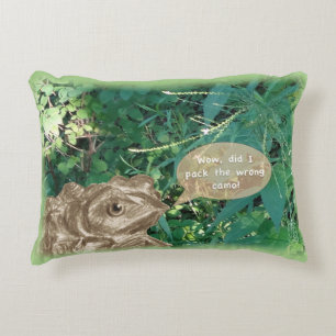 Coussins Décoratifs Ouah ! Ai-je emballé le mauvais camo ! 12 po x 16