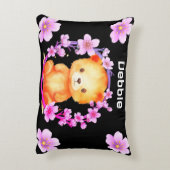 Coussins Décoratifs ours et fleurs (Dos(Vertical))