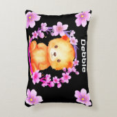 Coussins Décoratifs ours et fleurs (Devant(Vertical))
