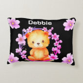 Coussins Décoratifs ours et fleurs (Dos)