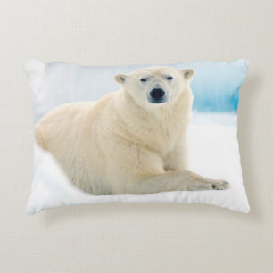 Coussins Décoratifs Ours polaire adulte grand verrat sur la glace d'ét