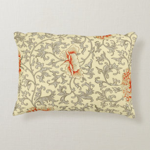Coussins Décoratifs Owen Jones Motif Ancien : Corail Floral Gris