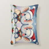 Coussins Décoratifs Paire d'oreillers de Noël personnalisés Éléphants (Devant(Vertical))