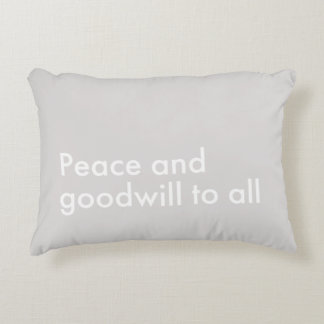 Coussins Décoratifs Paix et bonne volonté à tous les Décor de Fêtes