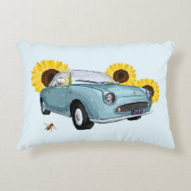 Pale Aqua Figaro accent pillow