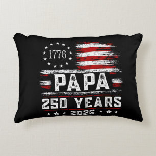 Coussins Décoratifs Papa américain drapeau 250 ans 4 juillet Gran
