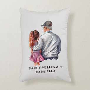 Coussins Décoratifs Papa et fille personnalisés