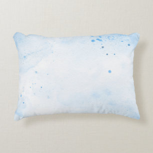 Coussins Décoratifs papier d'aquarelle bleu Arrière - plan