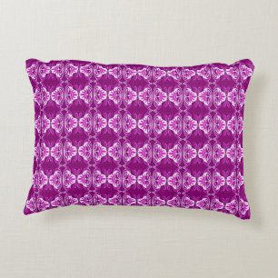 Coussins Décoratifs Papier peint Art Déco motif - violet et blanc