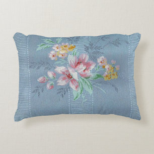 Coussins Décoratifs Papier peint bleu vintage